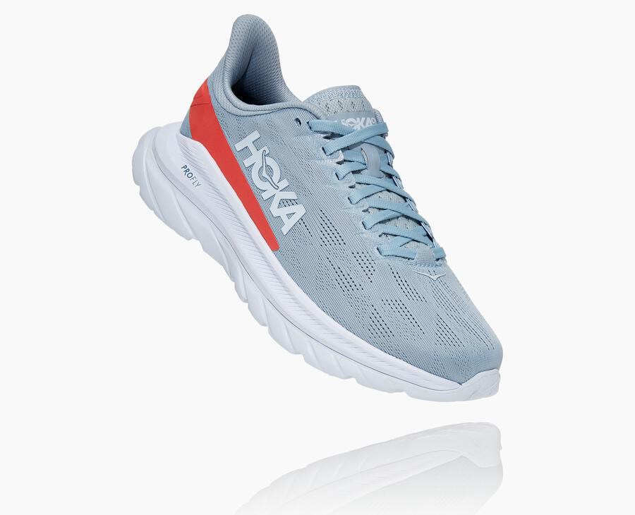 Hoka One One Løbesko Dame - Mach 4 - Blå/Hvide - 123456ZHJ